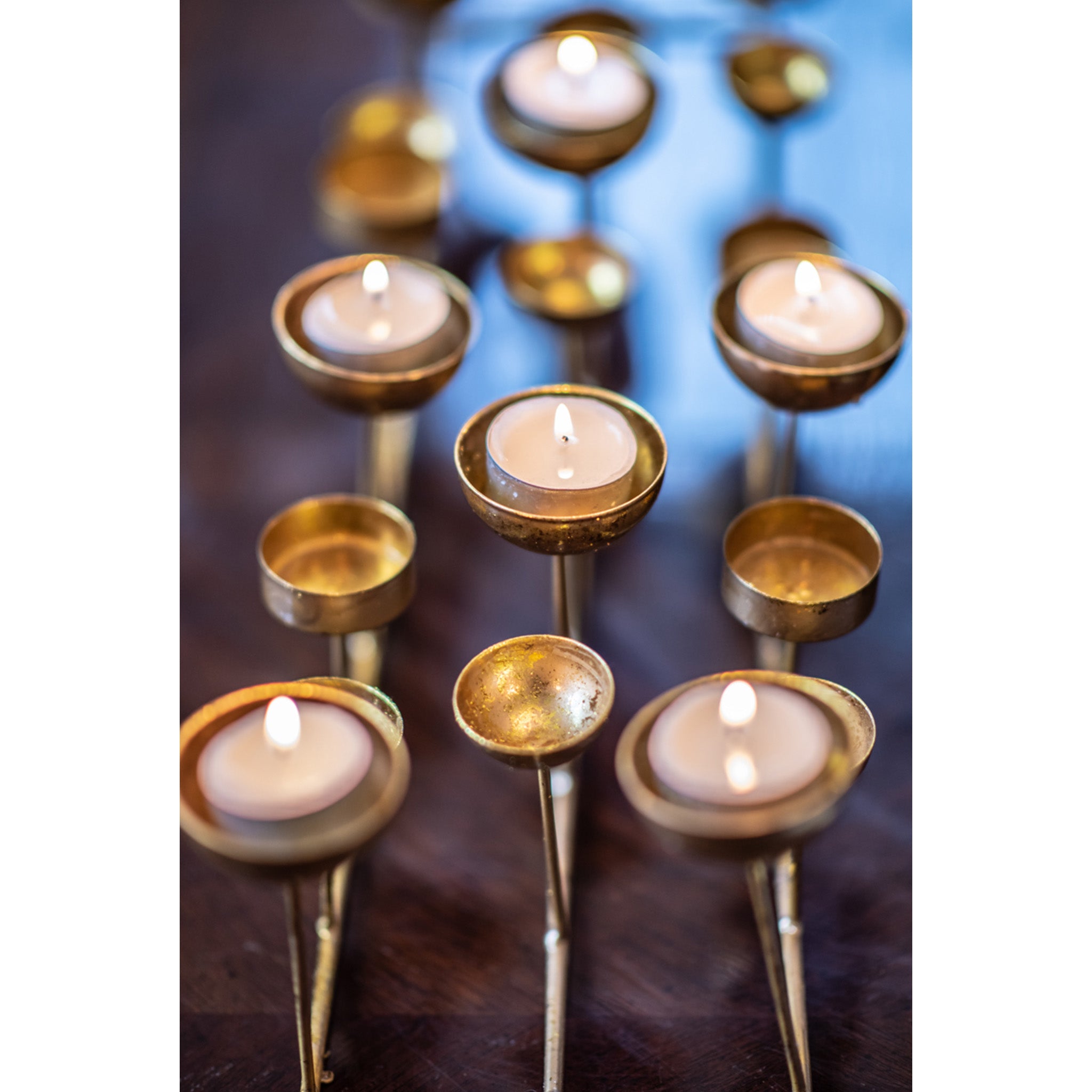 Gold Tealight Candle Holder